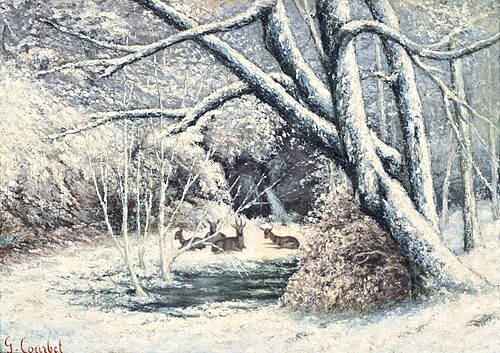 Snow Landscape, , Gustave Courbet