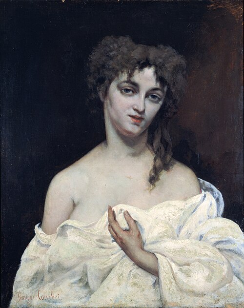 Woman with Bared Breast, 1867, Gustave Courbet