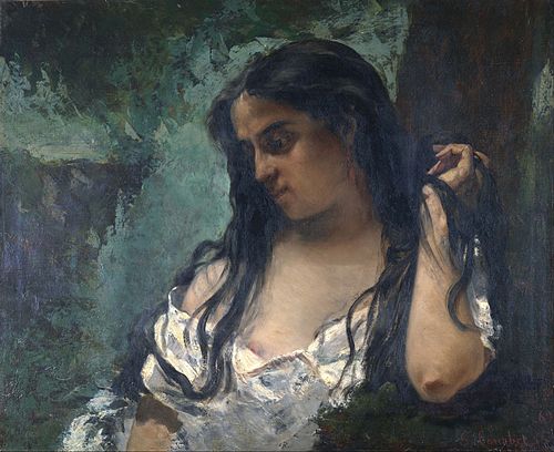 La Gitane pensive, 1869, Gustave Courbet