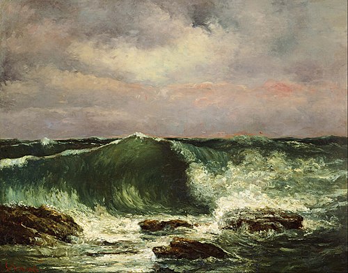 La vague, 1870, Gustave Courbet