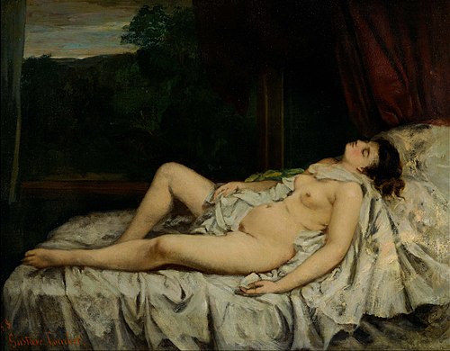Sleeping Nude, 1858, Gustave Courbet