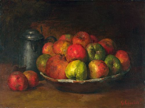 Still Life with Apples and a Pomegranate, 1871, Gustave Courbet