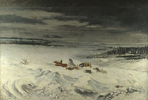 The Diligence in the Snow, 1860, Gustave Courbet