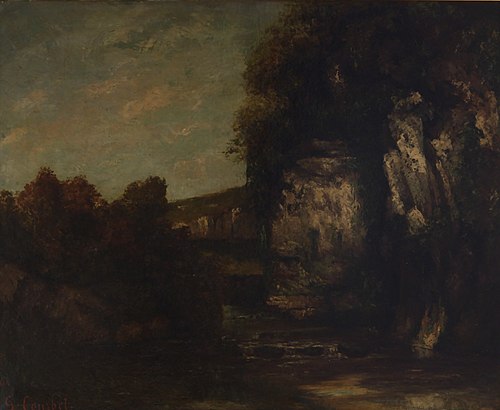 Rochers, 1864, Gustave Courbet