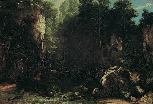 Le ruisseau ombragé, 1865, Gustave Courbet