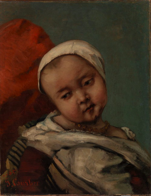 Head of Baby (Tête d'enfant), 1865, Gustave Courbet