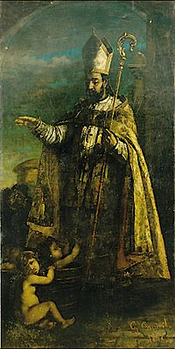 Saint Nicolas ressuscitant les petits enfants, 1847, Gustave Courbet