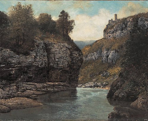 Felsen nahe der Grotte der Loue, 1872, Gustave Courbet