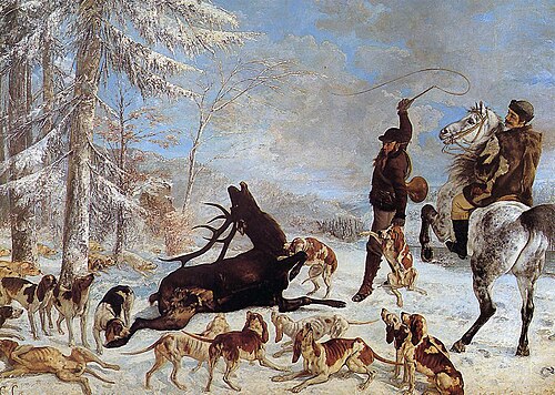 L'Hallali du cerf, 1867, Gustave Courbet