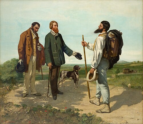 La Rencontre, ou Bonjour Monsieur Courbet, 1854, Gustave Courbet