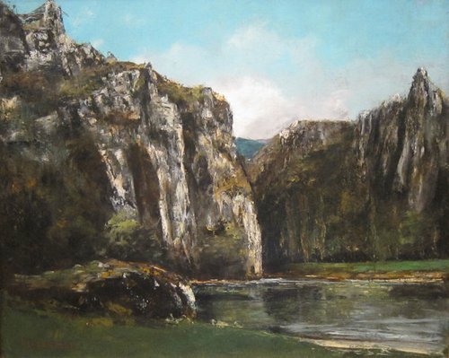 A Gorge in the Jura, 1873, Gustave Courbet