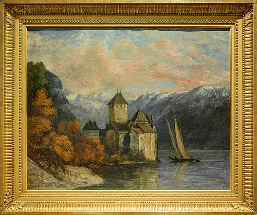 Le Château de Chillon, 1874, Gustave Courbet