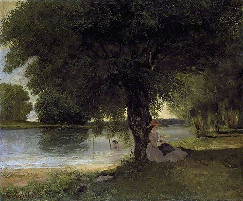 The Charente at Port-Bertaud, 1862, Gustave Courbet