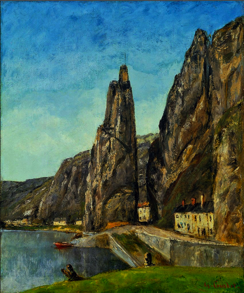 La Roche à Bayard, Dinant, 1856, Gustave Courbet