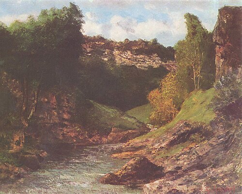 Environs d'Ornans, paysage rocheux, 1872, Gustave Courbet