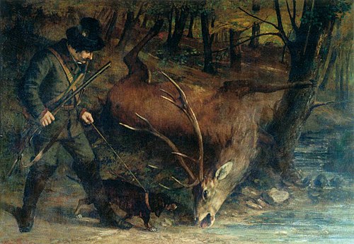 Le Chasseur allemand, 1859, Gustave Courbet