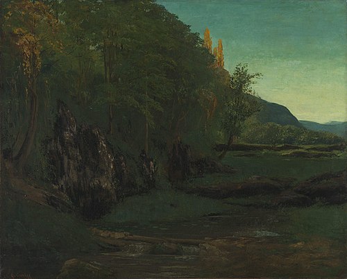 Landscape from Jura, 1868, Gustave Courbet