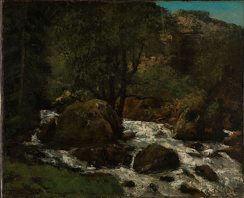 Forest Brook, Jura, 1872, Gustave Courbet