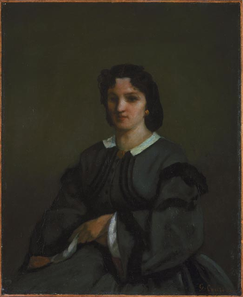 Woman with Gloves, 1858, Gustave Courbet