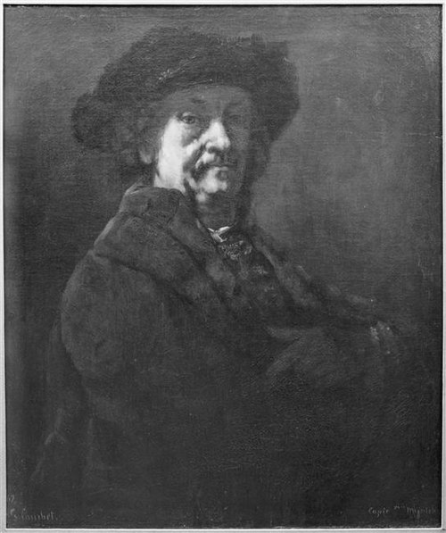 Portrait de Rembrandt, 1869, Gustave Courbet