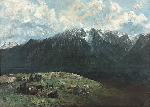 Panoramic View of the Alps, Les Dents du Midi, 1877, Gustave Courbet