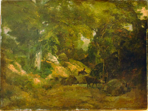 Le Cerf dans la forêt, 1867, Gustave Courbet