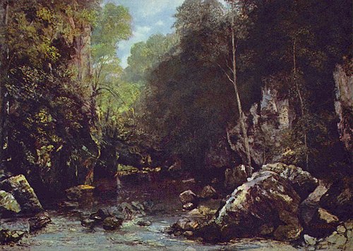Le ruisseau noir, 1865, Gustave Courbet