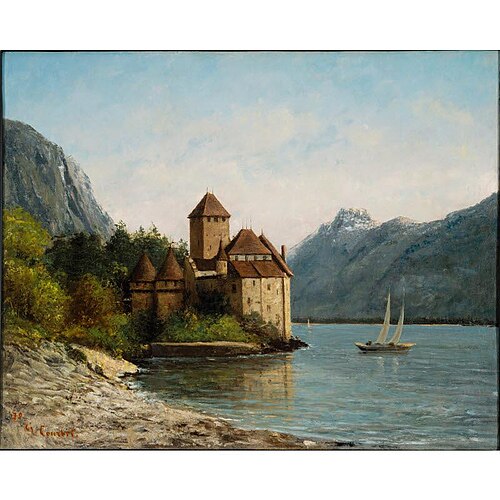 Le Château de Chillon, 1872, Gustave Courbet