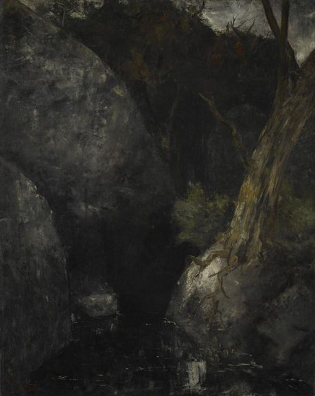 Le vieil arbre dans la gorge, 1871, Gustave Courbet