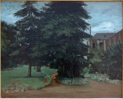 Le jardin de l'abbaye de Loos-lez-Lille, 1851, Gustave Courbet