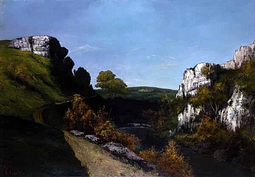 Paysage près d'Ornans, 1864, Gustave Courbet