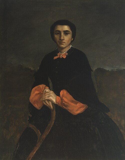 Portrait d'une femme: Juliette Courbet, 1860, Gustave Courbet