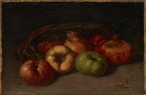 Nature morte avec pommes, poires et grenades, 1871, Gustave Courbet