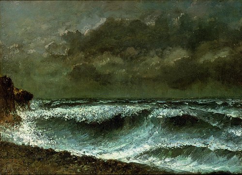 Avant de tempête à l'horizon, 1872, Gustave Courbet
