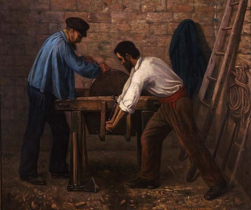 The Knife-Grinders, 1849, Gustave Courbet