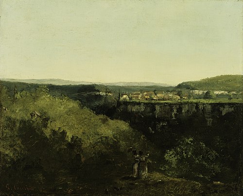 A View Across the River, 1855, Gustave Courbet