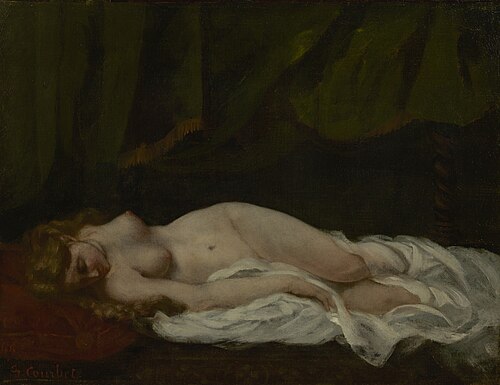 Sleeping girl, 1866, Gustave Courbet