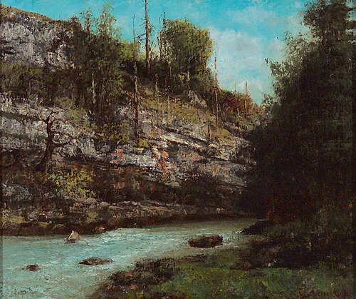 A Mountain Stream, 1860, Gustave Courbet