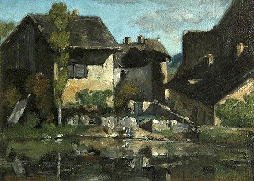 The Washerwomen, , Gustave Courbet