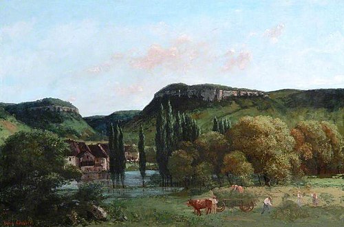 View at Ornans, 1864, Gustave Courbet