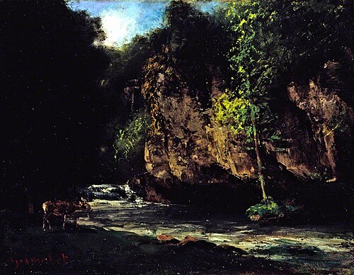 The Stream, , Gustave Courbet