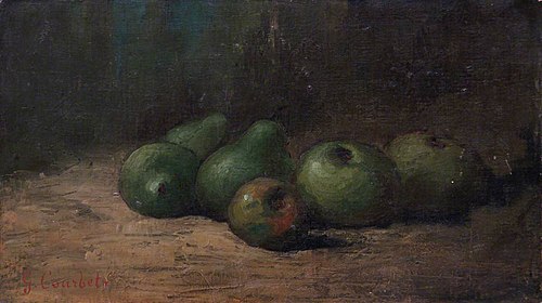 Still Life with Apples and Pears, 1871, Gustave Courbet