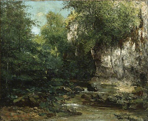 The Banks of a Stream, 1873, Gustave Courbet