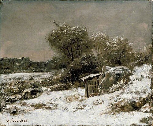 Winter Scene, , Gustave Courbet