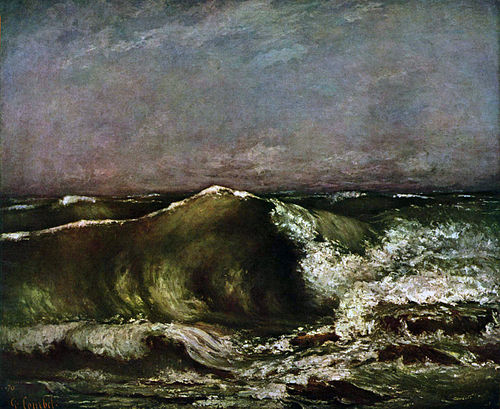 La vague, 1870, Gustave Courbet