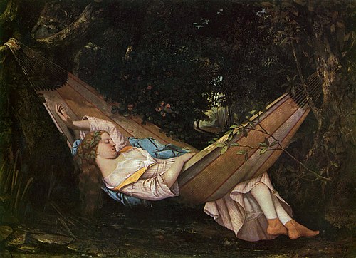 Le hamac, 1844, Gustave Courbet