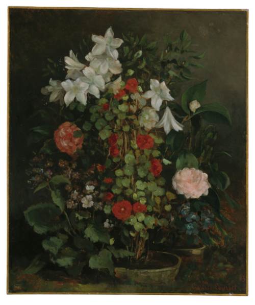 Nature morte aux fleurs, 1863, Gustave Courbet