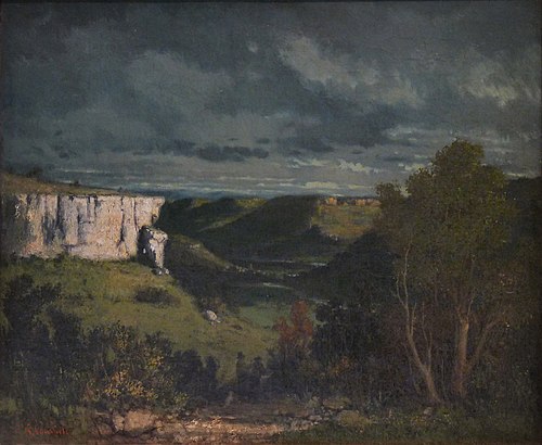 La vallée de la Loue, temps d'orage, 1849, Gustave Courbet