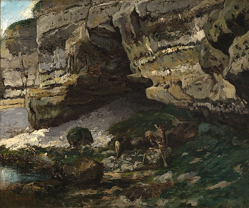 Chevreuils à la source, 1865, Gustave Courbet