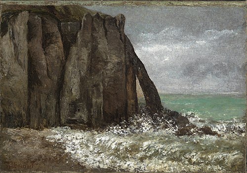 La plage d'Étretat, 1869, Gustave Courbet